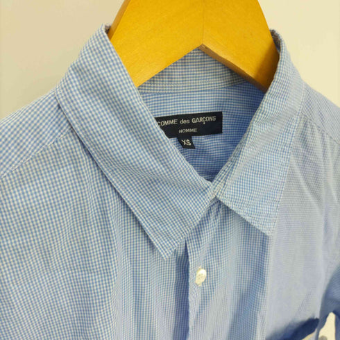 コムデギャルソンオム COMME des GARCONS HOMME AD2009 パイルライン パイピング レギュラーカラー シャツ メンズ JPN:XS