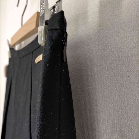 ダックスロンドン DAKS LONDON 00S カシミヤ混 ウール プリーツスカート レディース 40