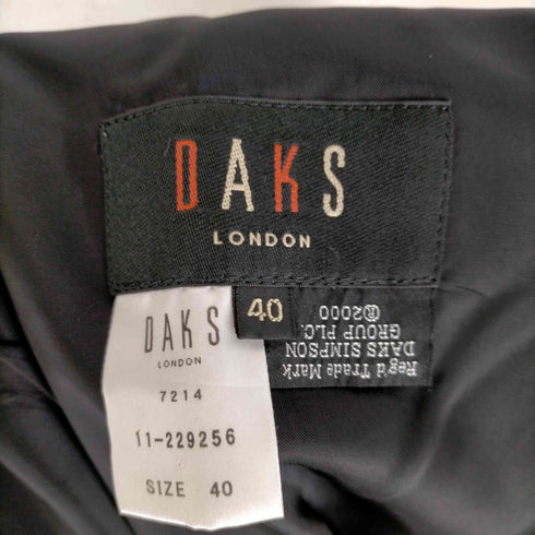 ダックスロンドン DAKS LONDON 00S カシミヤ混 ウール プリーツスカート レディース 40