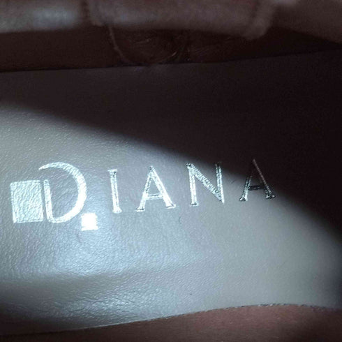 ダイアナ DIANA スクエアトゥ ジップ ショート ブーツ レディース JPN:22