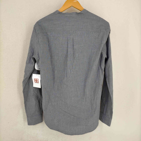 ラコステ LACOSTE SLIM FIT ノーカラー ストライププルオーバーL/Sシャツ メンズ 39