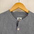 ラコステ LACOSTE SLIM FIT ノーカラー ストライププルオーバーL/Sシャツ メンズ 39