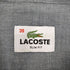 ラコステ LACOSTE SLIM FIT ノーカラー ストライププルオーバーL/Sシャツ メンズ 39