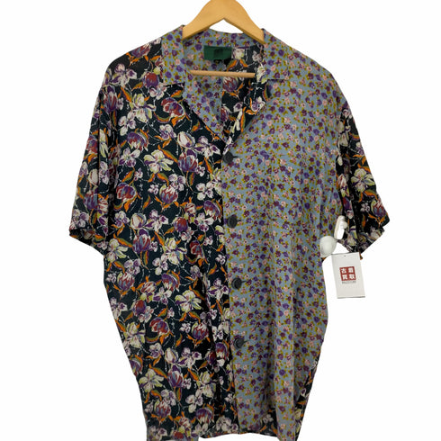 ジュニアゴルチェ JUNIOR GAULTIER フラワープリントクレイジーパターンオープンカラーシャツ メンズ EUR:48