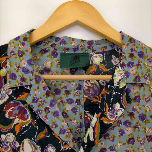 ジュニアゴルチェ JUNIOR GAULTIER フラワープリントクレイジーパターンオープンカラーシャツ メンズ EUR:48