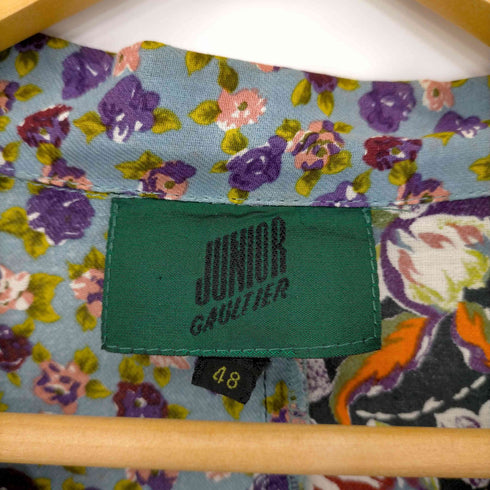 ジュニアゴルチェ JUNIOR GAULTIER フラワープリントクレイジーパターンオープンカラーシャツ メンズ EUR:48