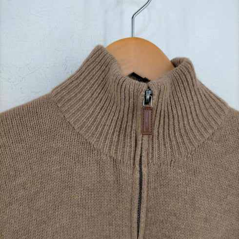 ポロバイラルフローレン Polo by RALPH LAUREN スモールポニー刺繍 ハーフジップ ラムウールニット ベンチレーション メンズ import:M