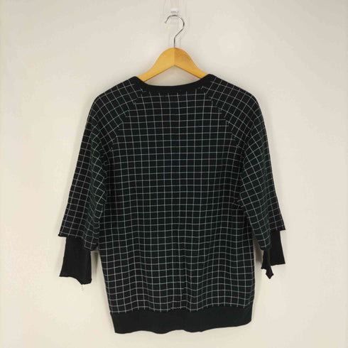 アンダーカバーイズム UNDERCOVERISM openstrings期 ブロックチェック レイヤード7分袖カットソー クルーネックTシャツ メンズ JPN:2