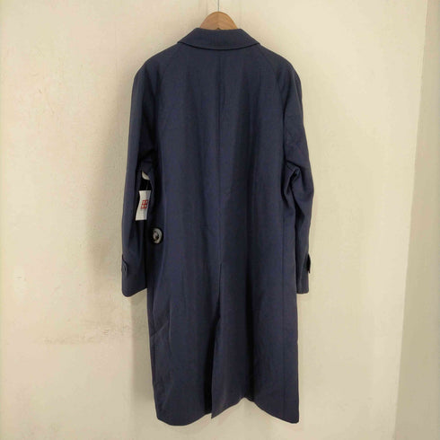 アクアスキュータム AQUASCUTUM カナダ製 Aqua 5 ウールギャバ ステンカラーコート メンズ
