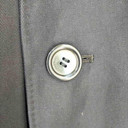 アクアスキュータム AQUASCUTUM カナダ製 Aqua 5 ウールギャバ ステンカラーコート メンズ