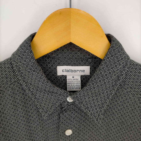 クレイボーン Claiborne 総柄両フラップポケットレーヨンシャツ メンズ import:M