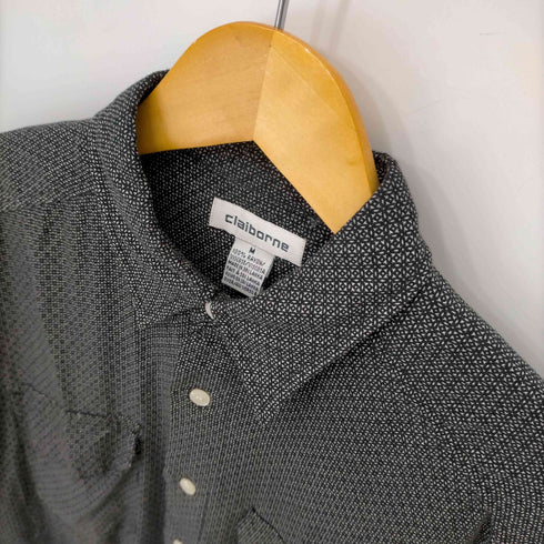 クレイボーン Claiborne 総柄両フラップポケットレーヨンシャツ メンズ import:M