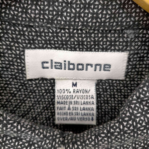 クレイボーン Claiborne 総柄両フラップポケットレーヨンシャツ メンズ import:M