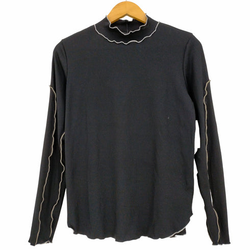 ジーナシス JEANASIS Wメローリブハイネック LS TEE レディース FREE