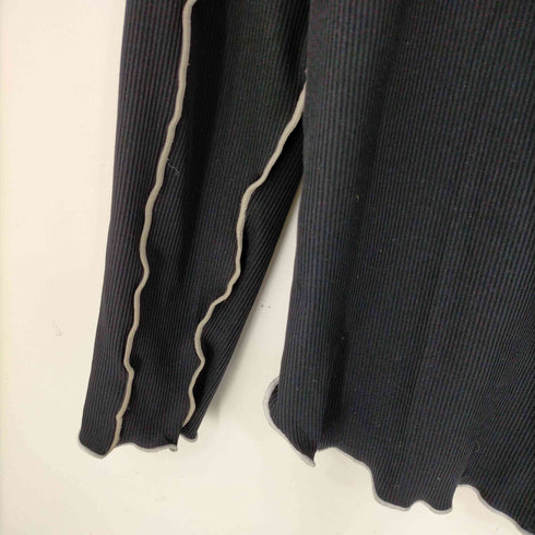 ジーナシス JEANASIS Wメローリブハイネック LS TEE レディース FREE