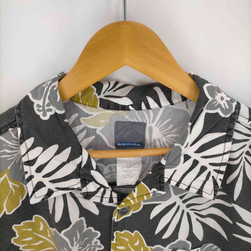 クイックシルバー Quiksilver 90~00S コットンオープンカラーアロハシャツ メンズ JPN:XL