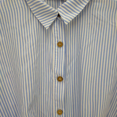 ザラ ZARA デザインストライプシャツ レディース import:M