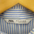 ザラ ZARA デザインストライプシャツ レディース import:M
