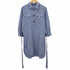 ザラ ZARA ハーフボタンストライプシャツワンピース レディース import:XS