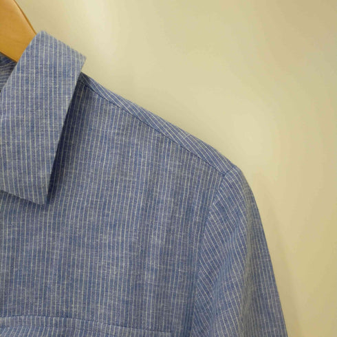 ザラ ZARA ハーフボタンストライプシャツワンピース レディース import:XS