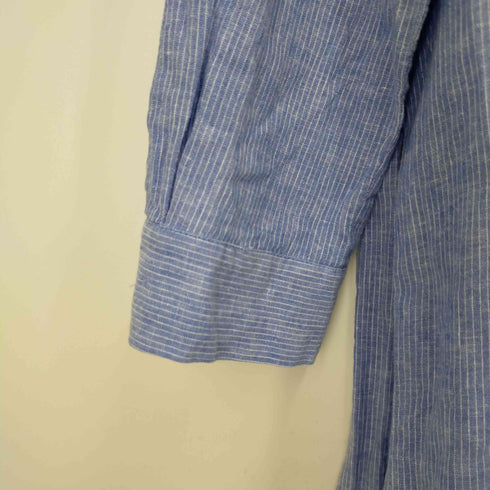 ザラ ZARA ハーフボタンストライプシャツワンピース レディース import:XS