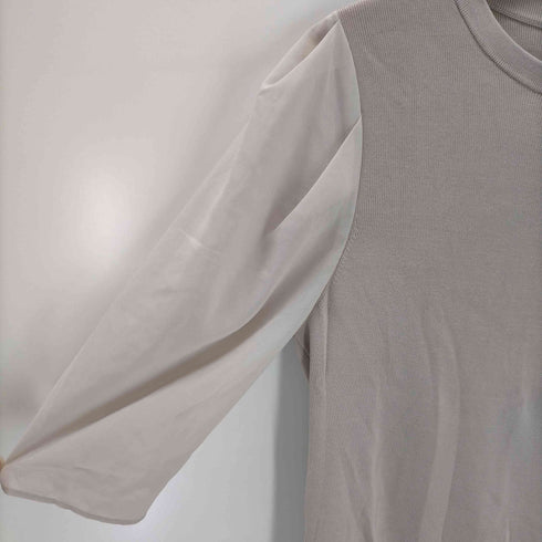 ユナイテッドアローズグリーンレーベルリラクシング UNITED ARROWS green label relaxing ソウバリ ソデ シフォン プルオーバー ニット レディース FREE
