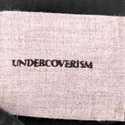 アンダーカバーイズム UNDERCOVERISM PSYCHO COLOR期 FRANKIE TEARDROP バック刺繍 製品染め ヘリンボーン ショップコート メンズ JPN:2