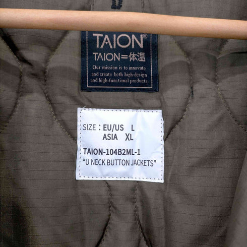 タイオン TAION MILITARY LINE U NECK BUTTON JACKETS メンズ JPN:XL