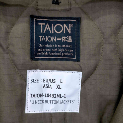 タイオン TAION MILITARY LINE U NECK BUTTON JACKETS メンズ JPN:XL
