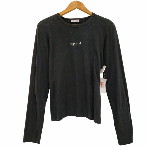 アニエスベー agnes b. ロゴ ロングスリーブTシャツ レディース