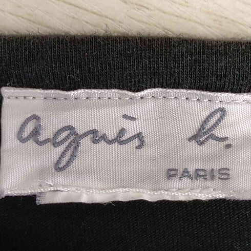 アニエスベー agnes b. ロゴ ロングスリーブTシャツ レディース