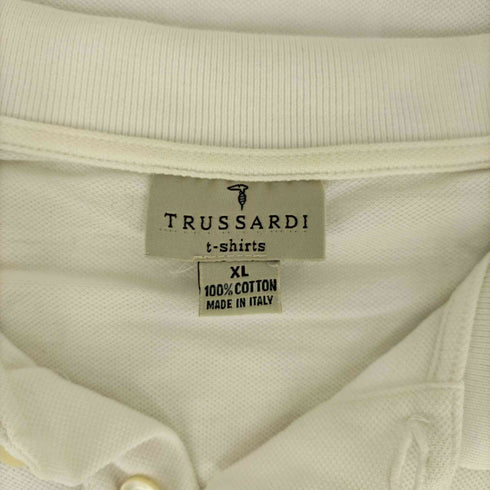 トラサルディ TRUSSARDI イタリア製 ロゴ刺繍 S/S ポロ シャツ メンズ import:XL