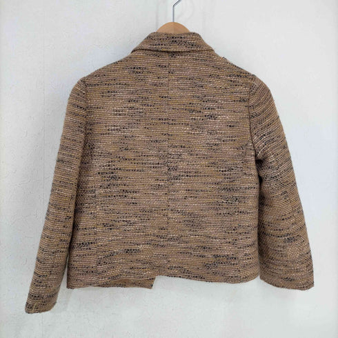 ビューティーアンドユースユナイテッドアローズ BEAUTY & YOUTH UNITED ARROWS ウールアクリルツイード ボタンレスジャケット レディース JPN:S