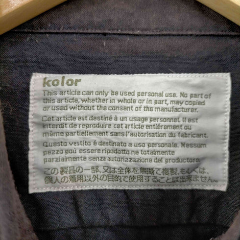 カラー kolor コットン比翼ブザムシャツ レディース JPN:2