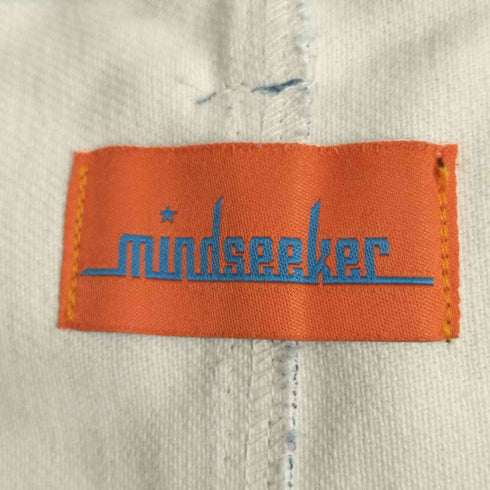 マインドシーカー Mindseeker 総柄 ボタンフライ ストレートデニムパンツ メンズ
