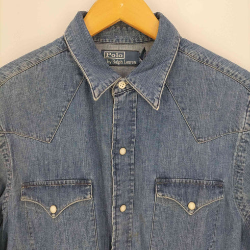 ポロバイラルフローレン Polo by RALPH LAUREN ウエスタン デニムシャツ メンズ import:M