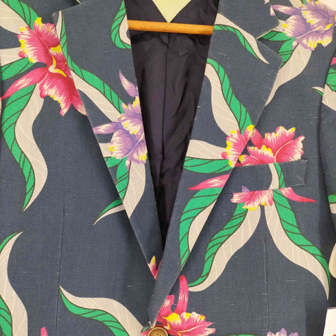 トミーヒルフィガー TOMMY HILFIGER 花柄レーヨン2Bテーラードジャケット メンズ EUR:46