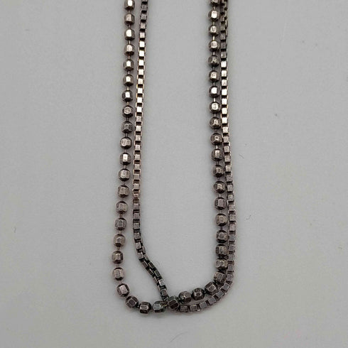 925 ITALY刻印 二連ネックレス レディース ONE SIZE