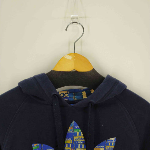 アディダス adidas TREFOIL HOODIE トレフォイルプリント 総柄ロゴ メンズ JPN:M