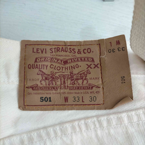リーバイス Levis 90s MADE IN USA 501 ボタンフライストレートデニム ボタン裏532 メンズ W33 L30