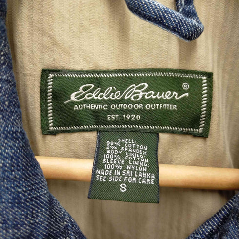 エディーバウアー Eddie Bauer 90S ジップアップデニムジャケット メンズ JPN:S