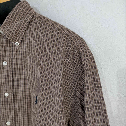 ラルフローレン RALPH LAUREN BLAKE ポニー刺繍 チェック BDシャツ メンズ import:S