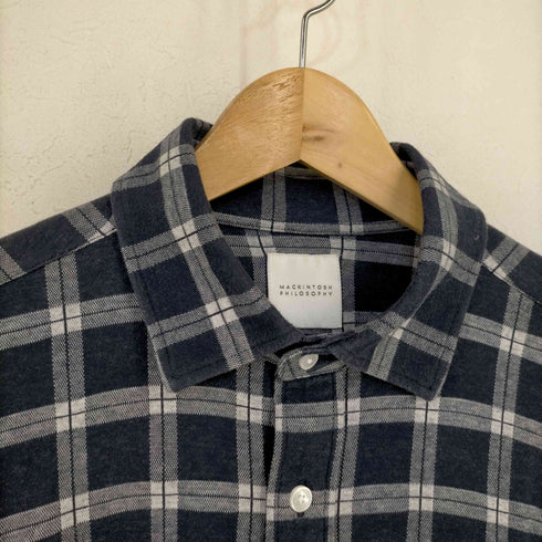 マッキントッシュフィロソフィー MACKINTOSH PHILOSOPHY ストレッチ チェックシャツ メンズ UK:40