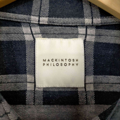 マッキントッシュフィロソフィー MACKINTOSH PHILOSOPHY ストレッチ チェックシャツ メンズ UK:40