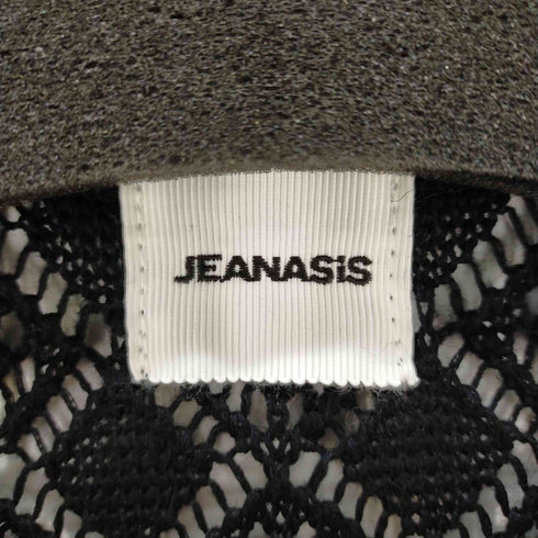 ジーナシス JEANASIS クロシェ編み ロングカーディガン ノースリーブ レディース FREE