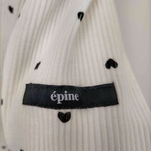エピヌ epine label Heart high neck white レディース FREE