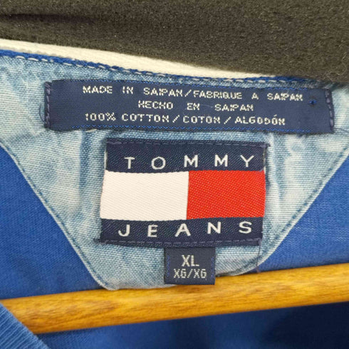 トミージーンズ tommy jeans 90S ロゴ刺繍 クルーネックS/STシャツ メンズ JPN:XL
