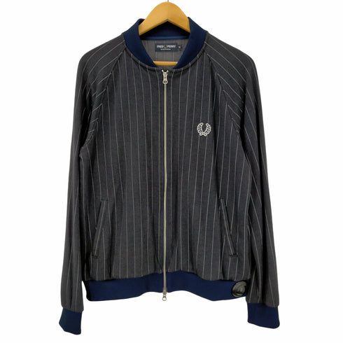フレッドペリー FRED PERRY ピンストライプ ロゴ ブルゾン メンズ import:M