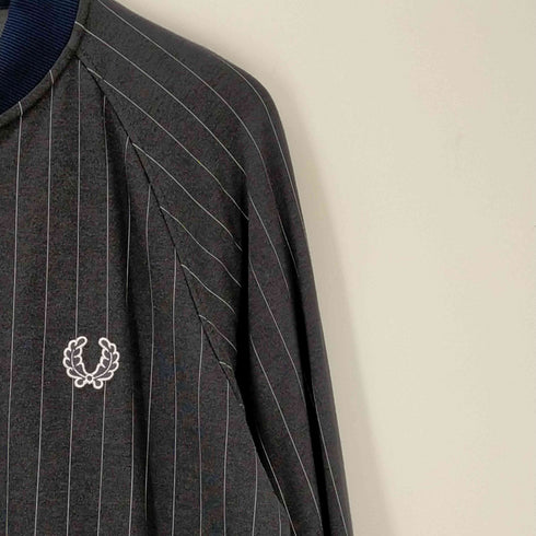 フレッドペリー FRED PERRY ピンストライプ ロゴ ブルゾン メンズ import:M