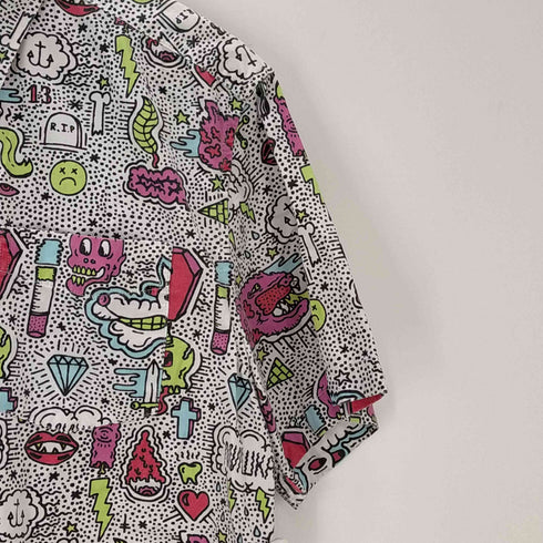 ミシカ MISHKA 総柄 半袖シャツ メンズ import:M
